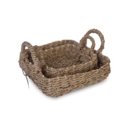 Canasta - Cuadrada Natural - Claudia Adorno