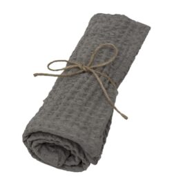 Toalla Nido De Abeja - Cemento - Claudia Adorno