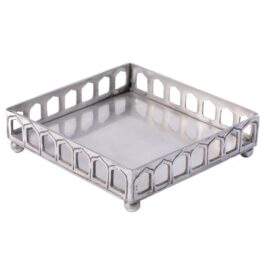 Bandeja Cuadrada - Peltre - Claudia Adorno